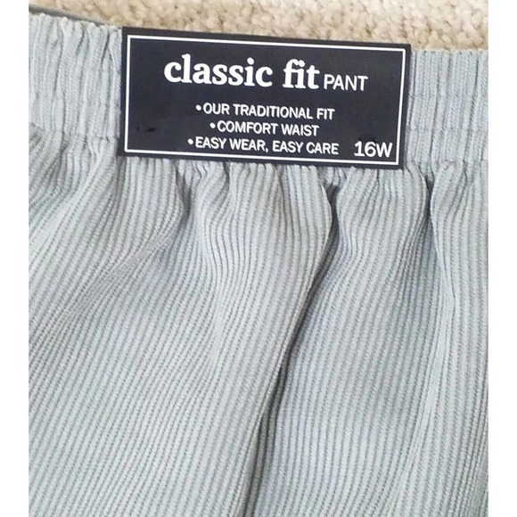 ALFRED DUNNER ~Woman Plus Size 16W-22W~ Eskimo Kiss Gray Corduroy Pants NWT $52 - Picture 5 of 15